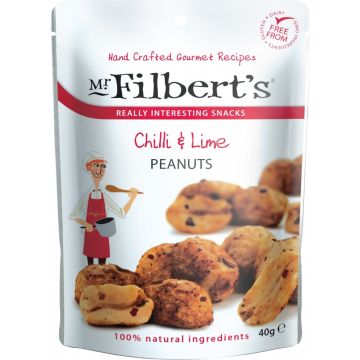 Mr Filbert's Chilli and Lime Peanuts - 40G x 4 packs