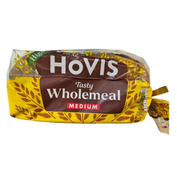 Hovis Wholemeal loaf sliced medium 