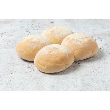 Hobbs White Jumbo Baps - 4 pack