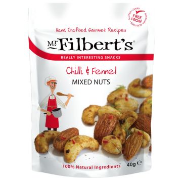 Mr Filbert's Chilli and Fennel Mixed Nuts - 40G x 4 packs