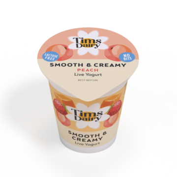 Tims Dairy Smooth and Creamy yogurt - tray of 12